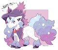 Mismagius X Galarian Ponyta Adopt by pixelyte