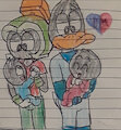 Twins and their parents bond by MysteriousGal