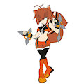 Mobian Makoto Nanaya by seanzilla115