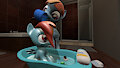 dashie's bath by Northernhaste