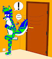 my tail between the door!!! by ALESSIO626