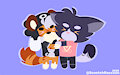 Catnap and Raz (ArtTrade) by ScootchRaccoon