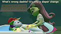 baby dashie's first abdl diaper change