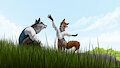 While soft the wind blew down the glade by QuincyConnally