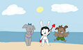 Elinor at the Beach (by Whirchi)