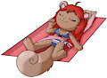 Relaxing beach Squirrel~