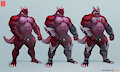 Armored dragon design