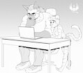 Sky helps Dyson with his homework