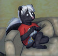 Watching TV Alone