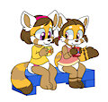 Juicy Red Panda Sisters -By Tato-