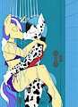 COMMISSION: Shower Boys by Vesperce