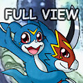 [Fanart] Flamedramon and Veemon by Veemonsito