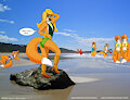 Bathing Boots, Rear View by Micke