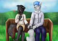 Cute Fox Couple by CreeperZone