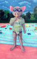 Ice Cream Cone By The Pool