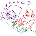 Raph & sleepy Donnie