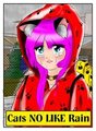 Cat Girl in the rain