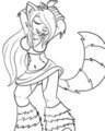 Rave Girl [line art]
