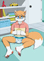 Diapered Fox Boi by FelixSandcatKitten