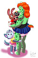 Amy Sierra N Tammy hug Ami -By CoffeehoundJoe-