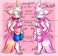 Commission sheet by GlitchBunny