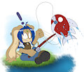 "Not the Best Spot to Fish" by Hyoumaru