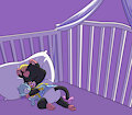 Sierra Sleeping in her Crib -By foxypoof-