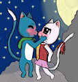 Happy and Charle in the night by Hasmech