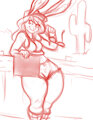 Bunny sketch by Exwolf85