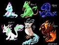Raffle Adoptables (completed) by AbsintheKitsune