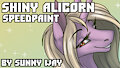 Shiny alicorn - Speedpaint