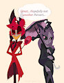 Alastor and Marjorie: First Approach by DarkMythicCat