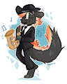 skunksaxophonist by pixelyte