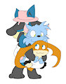 Yure, Lucky e Pata.