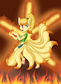Hikari Used Fire Blast by KendraEevee