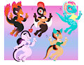 Beach Dinos - SOLD OUT by KittiChow
