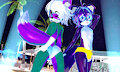 Echo and Fusion in Speedos. by Fusionxglave