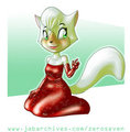 Kitty in a red dress by ZeroSeven