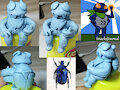 Blue Cetonia aurata by veaxvoid