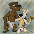 Two Stray Diapered Dogs [Dry/Wet]