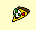 Yoshi Egg on a Pizza by frogtable125