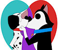 Hansel giving kisses