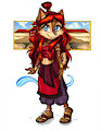Comm Color: Fire Nation Sally by RevyLagoon