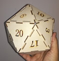 Wooden d20