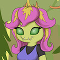 Palmon on a Stump by Dez