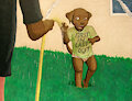 Being Hosed Down By His Dad