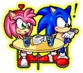 Sonic and Amy  by sonictopfan