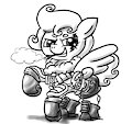 Snowy Field Pony by Ficficponyfic