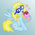 Licking her Ice Cream
