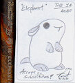 Elephant (Little Bill) by IceAgeChippies